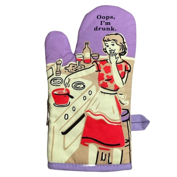 Blue Q Other - NEW Blue Q Oven‎ Mitt Oops I'm Drunk Novelty Gift Baking Cooking Wine